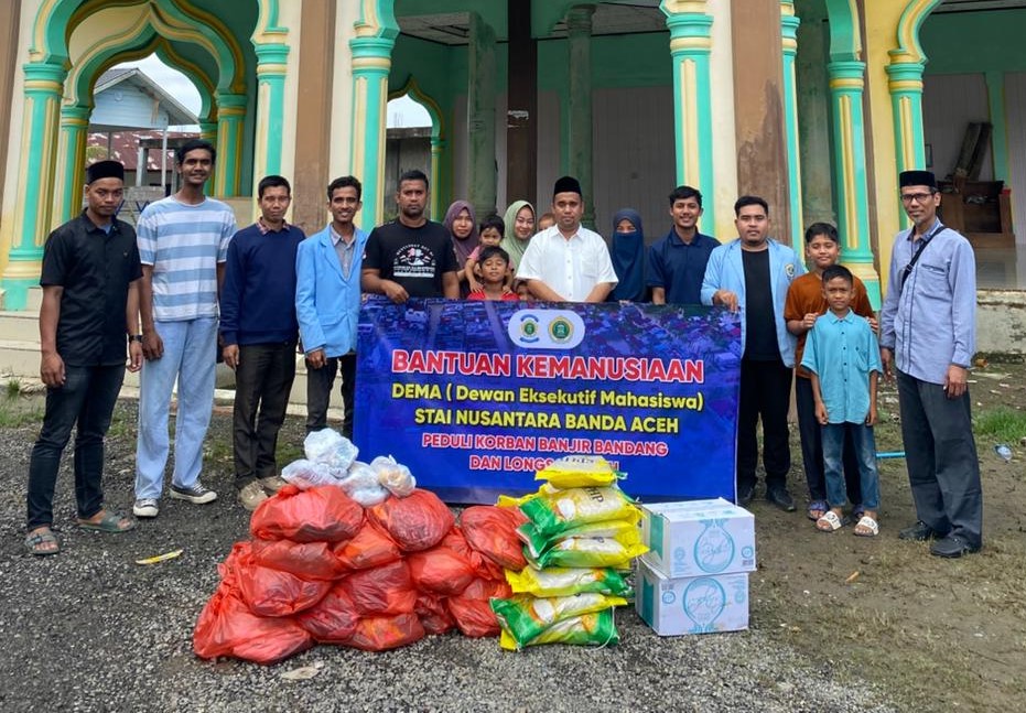 STAI Nusantara Banda Aceh Salurkan Bantuan Kemanusiaan ke Sejumlah Daerah Terdampak Bencana